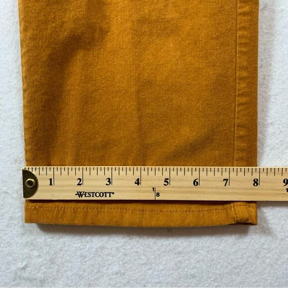 St Johns Bay Womens Corduroy Pants Sz 14 Orange Preppy Fall Holiday Straight Leg - Picture 9 of 12